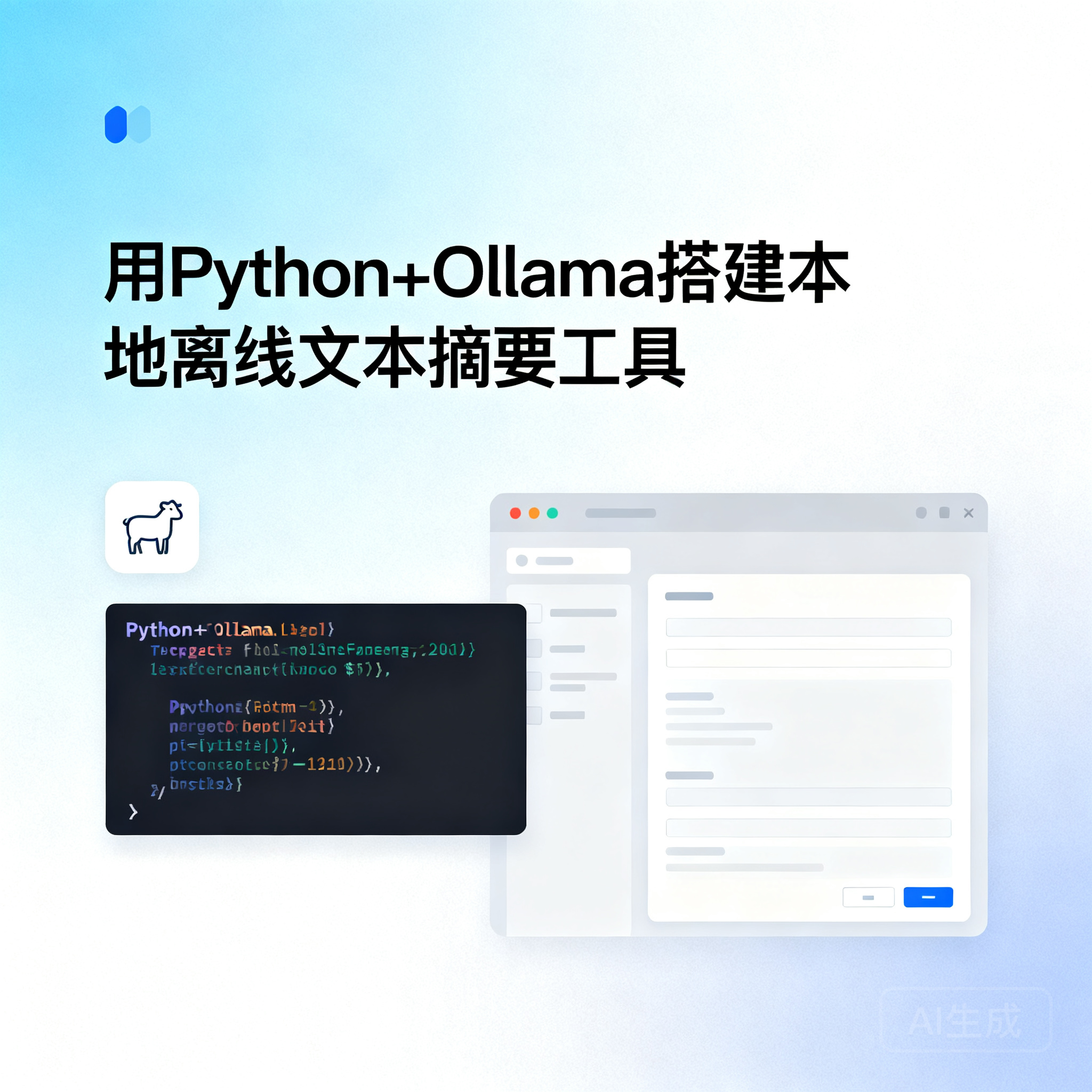 用Python+Ollama搭建本地离线文本摘要工具