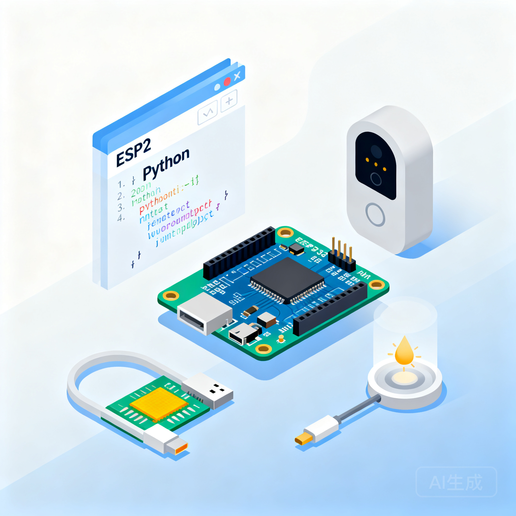 用Python给ESP32搭建本地AI环境监测节点