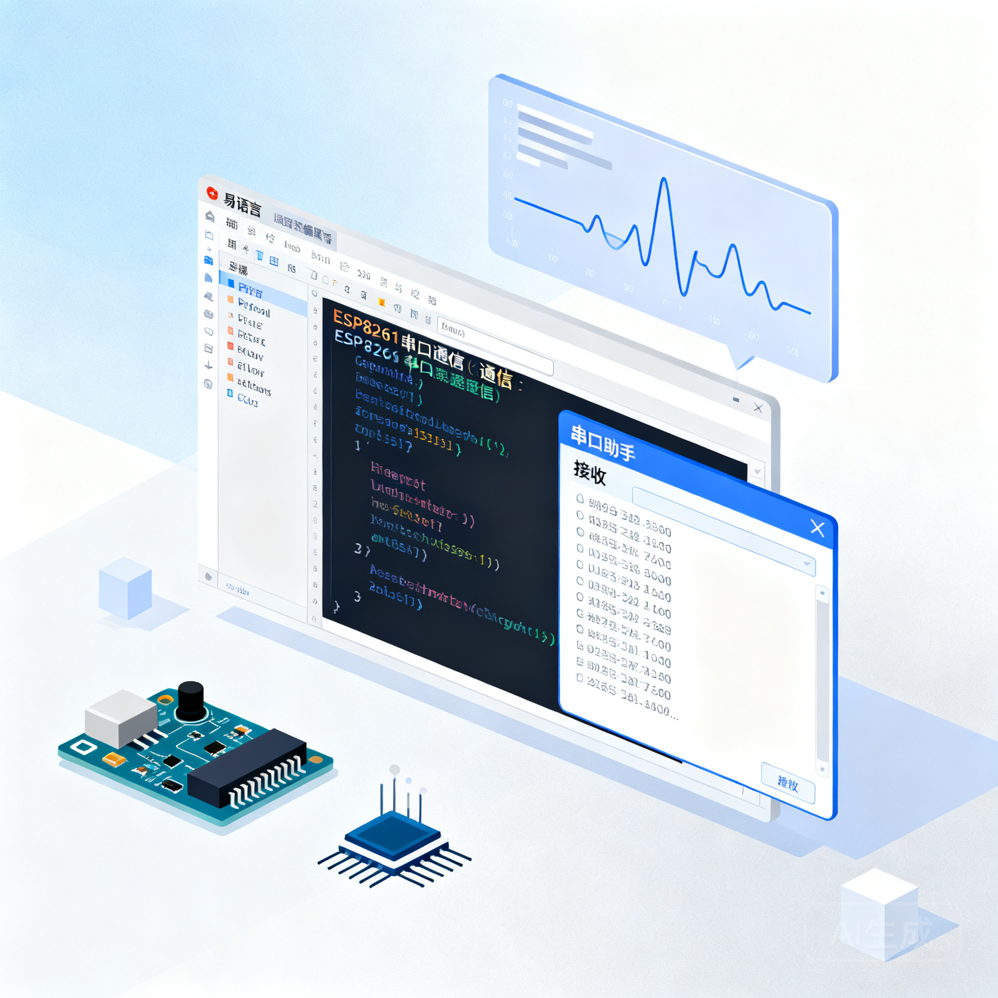 用易语言写ESP8266串口上位机的几个高频问题解答